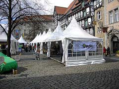 BUND-Zelte auf dem Burgplatz in Braunschweig